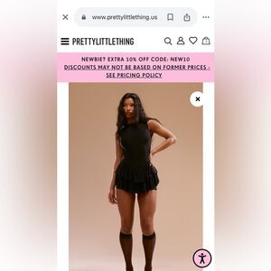 Black Skort Romper/Playsuit